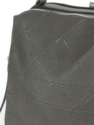 Рюкзак жен искусственная кожа ADEL-195/3в/ММ,   (рюкзак change), 2отд+карм/перег,  серый тем флотер  251337