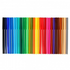 Фломастеры 30 цветов 1.8 мм Centropen 7790 "Пингвины", пластиковый конверт, линия 1.0 мм