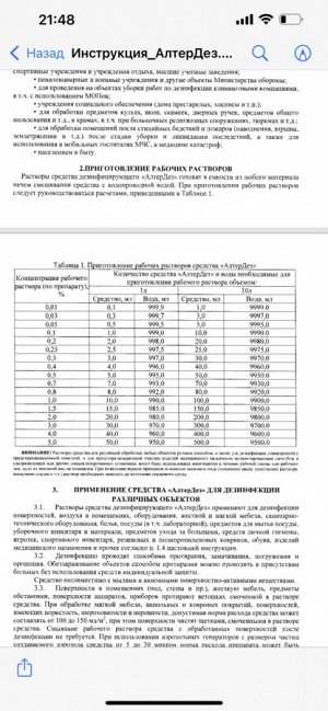 АЛТЕРДЕЗ для дезинфекции  инструмента💦 750 мл
