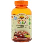 Sundown Naturals Kids, Мультивитаминные жевательные конфеты, Disney Cars 3, со вкусами винограда, апельсина и вишни, 180 жевател