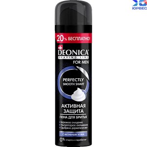 Пена для бритья Deonica for Men Активная защита с черным углем (240 мл)