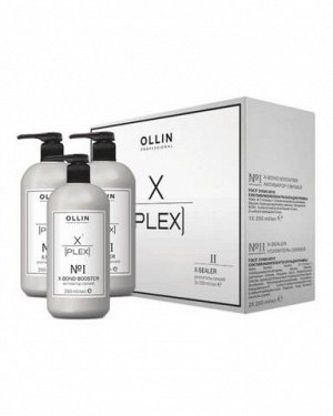 OLLIN X-Plex Набор (№1 X-Bond Booster Активатор связей 1*250 мл; №2 X-Sealer Усилитель связей