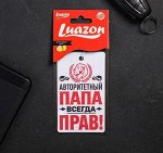 Ароматизатор в авто, серия приколы «Папа прав!»