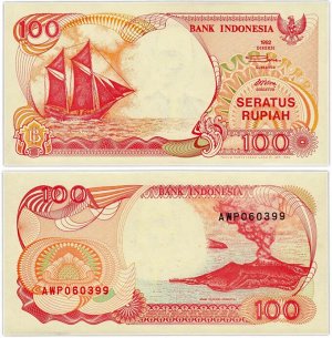 К110 100 рупий Индонезия  1992