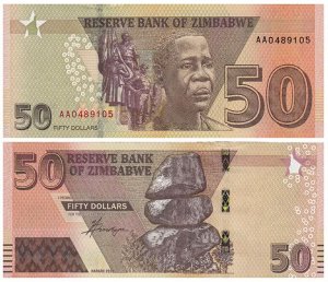 К115 50 долларов Зимбабве 2020