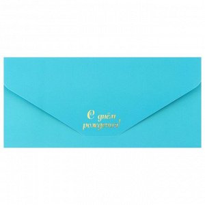 Открытка-конверт для денег "С Днём Рождения", soft touch, Минни Маус