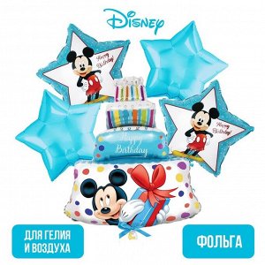 Набор фольгированных шаров «Happy Birthday», Микки Маус 36"