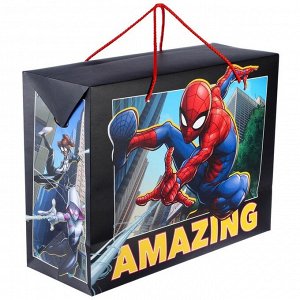 Пакет-коробка, "Amazing", Человек-паук, 40 х 30 х 15 см