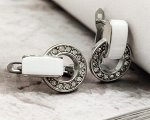 Серьги с керамикой
