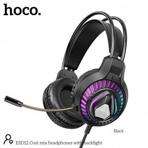 NEW ! Проводные наушники игровая гарнитура HOCO ESD12 Cool Mix Gaming Headphones Мощный бас