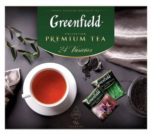 Чай Гринфилд набор коллекция превосходного чая 24 видов пак 167,2 гр