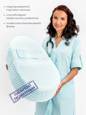 Матрас-кокон AmaroBaby для позиционирования с эффектом памяти, Premium Form, 74х42х14