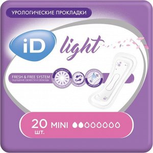 Урологические прокладки iD Light, Mini 20 шт