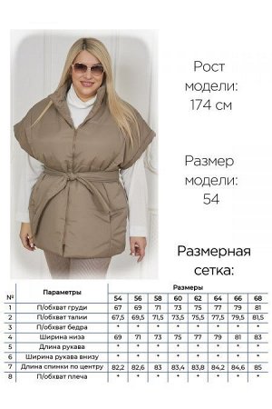 Жилет Цвет:
бежевый
Состав:
100% ПЭ
Длина изделия:
80 см
Размер модели:
54
Рост модели:
174 см
Стильный утепленный жилет прямого силуэта из плащевой ткани на синтепоне с крупной стежкой и подкладке. П