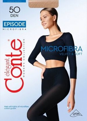 Колготки Episode 50 (Conte) матовые из микрофибры, с ластовицей