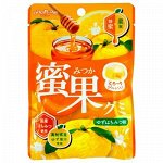 SENJAKU Жевательный мармелад со вкусом юдзу и меда MITSUKA 34 гр.