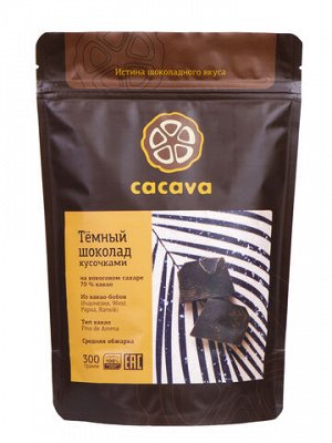 Тёмный шоколад 70 % какао, на кокосовом сахаре 100 г