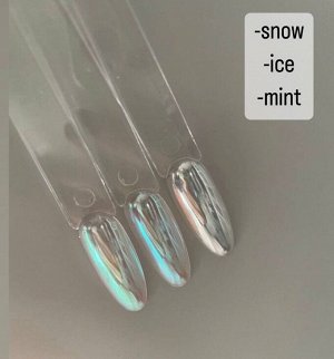 Пигмент Аврора №01 SNOW жемчужно-зеркальный отлив