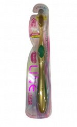 Guanbo Зубная щетка с двойной тонкой щетиной и антибактериальным действием Premium Gold Line Tooth Brush, 1шт