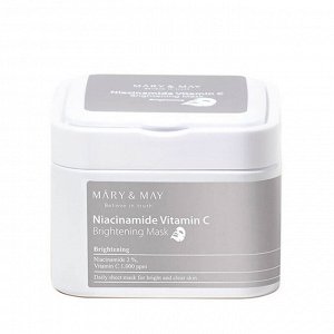 Mary&May Набор осветляющих масок с ниацинамидом и витамином С Niacinamide Vitamin C Brightening Mask 30 шт/ 400 г