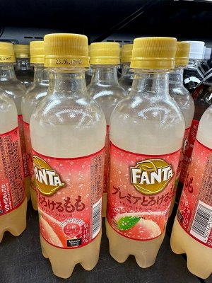 Fanta Premier Peach 10% 380ml - Японская Фанта Премьер персик. Натуральный сок 10%