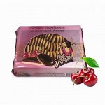 Бисквитное печенье КИКО в тёмной глазури Вишня 1,2 кг