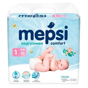 Подгузники детские MEPSI, NB (до 6кг), 90 шт.