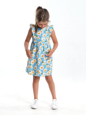 Платье (98-122см) UD 7694-1(2) голуб/ромашки