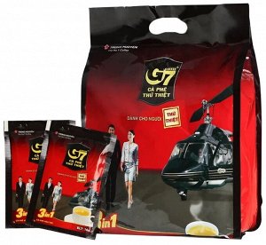 TRUNG NGUYEN / Растворимый кофе фирмы «TrungNguyen» «G7» 3в1 Состав: кофе, сливки, сахар. В 1 упаковке 50 пакетиков по 16 грамм.