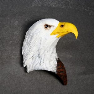 Подвесной декор "Голова орла" цветная, 26х20х21см