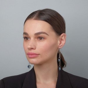 Серьги из стекла «Яркий день» сердце, миксы