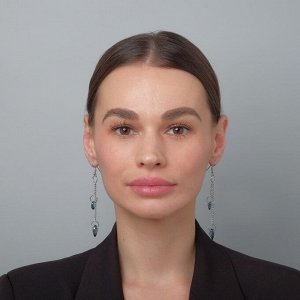 Серьги из стекла «Яркий день» сердце, миксы
