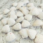 Сердечки с глиттером. Нежные, воздушные 1шт