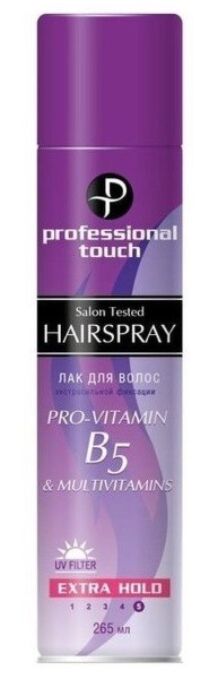 Professional Touch Лак д/волос B5 & Multi Vitamins ЭСФ, 265мл