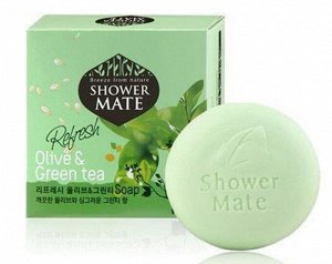 KeraSys Shower Mate Мыло косметическое Оливки и Зеленый чай 100 гр