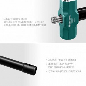 Кувалда Кувалда со стальной удлинённой обрезиненной рукояткой KRAFTOOL STEEL FORCE 8 кг

Кувалда со стальной удлинённой обрезиненной рукояткой KRAFTOOL STEEL FORCE 2009-8, предназначена для слесарно-м