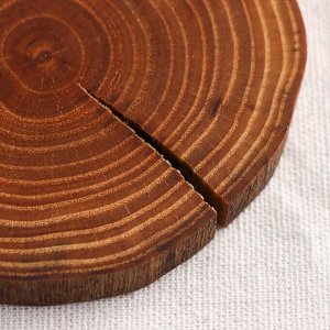 Подставка деревянная под горячее Magistro, из натурального вяза, МИКС