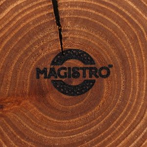 Подставка деревянная под горячее Magistro, из натурального вяза, МИКС