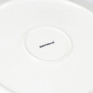 Тарелка фарфоровая Доляна «Сьюзен», d=27 см, цвет белый