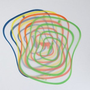 Набор досок разделочных пластиковых гибких Доляна «Ассорти», 4 шт, 40×30 см