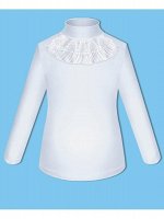 Школьная белая водолазка (блузка) для девочки Цвет: белый