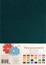 Фетр декоративный &quot;Рукоделие&quot; 180г, 1 мм (темно-зеленый)