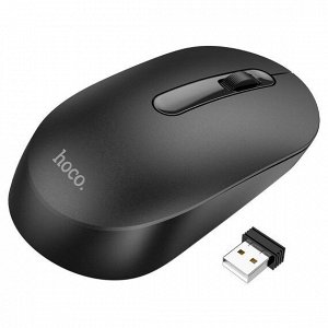 Беспроводная мышь Hoco GM14 Platinum, черный, подключение 2.4G, 1200DPI, 3D клавиши
