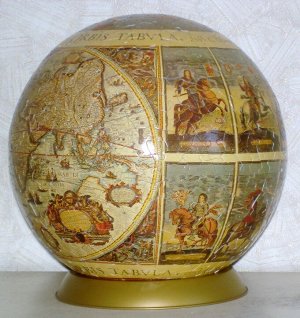 Пазл — шар историческая карта мира