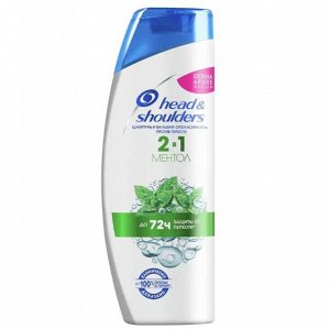 HEAD & SHOULDERS Шампунь и бальзам-ополаскиватель против перхоти 2в1 Ментол 200мл