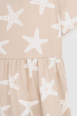 Платье для девочки Crockid КР 5798 лунный свет, морские звезды к377