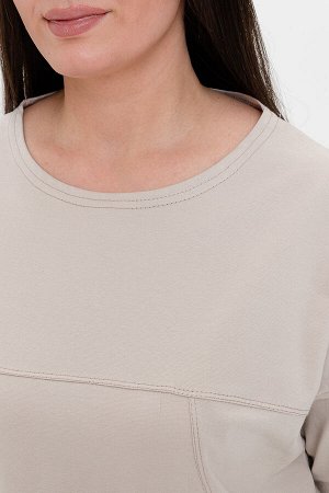 Туника Варианты расцветки: бежевый, красный, сиреневый
Ткань:  кулирка с лайкрой пенье, Состав:  хлопок 95%/ лайкра 5%
Туника женская полуприлегающего силуэта. Горловина округлая. Рукав цельнокроенный