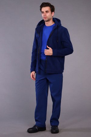 Куртка флисовая синяя