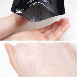 JMsolution Маска для упругости кожи с протеинами шелка WATER LUMINOUS SILKY COCOON MASK BLACK