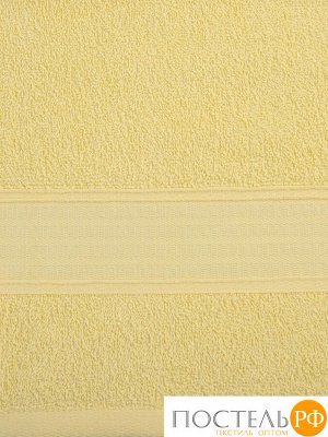 Mona Liza 529698/5-3 Полотенце махровое с бордюром св. желт. 70*140,  420гр/м2